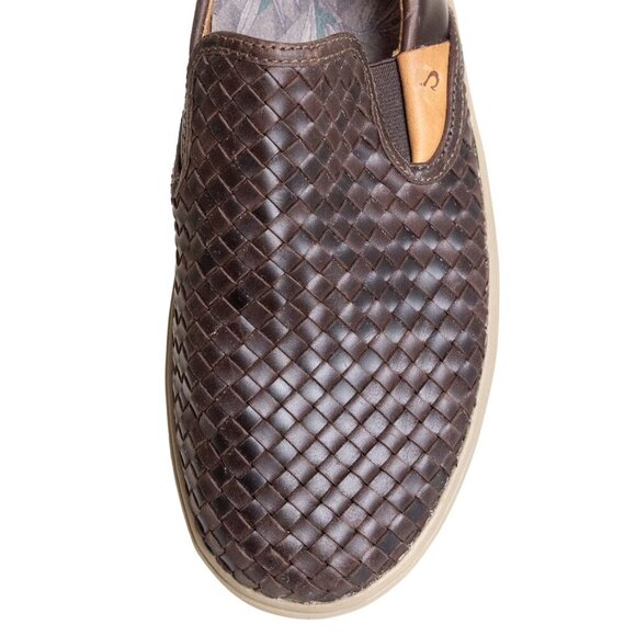 OluKai Brown Woven Loafers - Picture 11 of 16